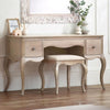 Wooden Dressing Table With Stool - Camille