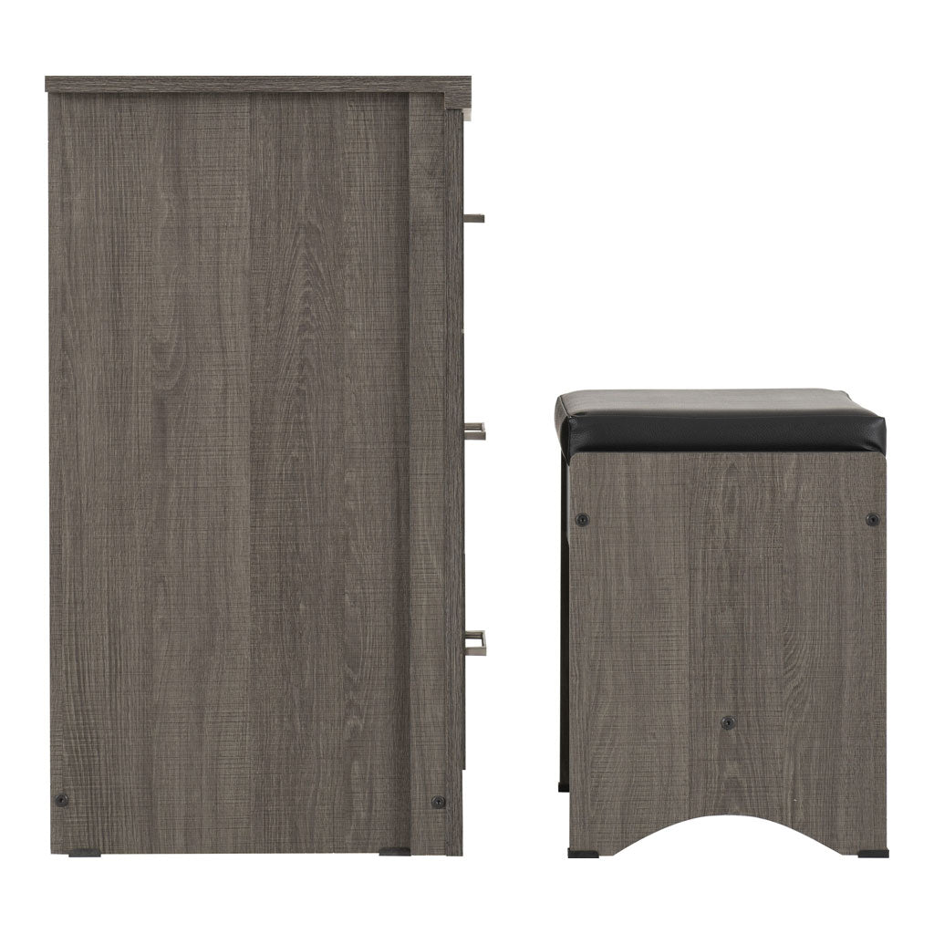 Wooden Dressing Table With Stool - Lisbon