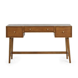 Wooden Dressing Table With Stool - Lowry