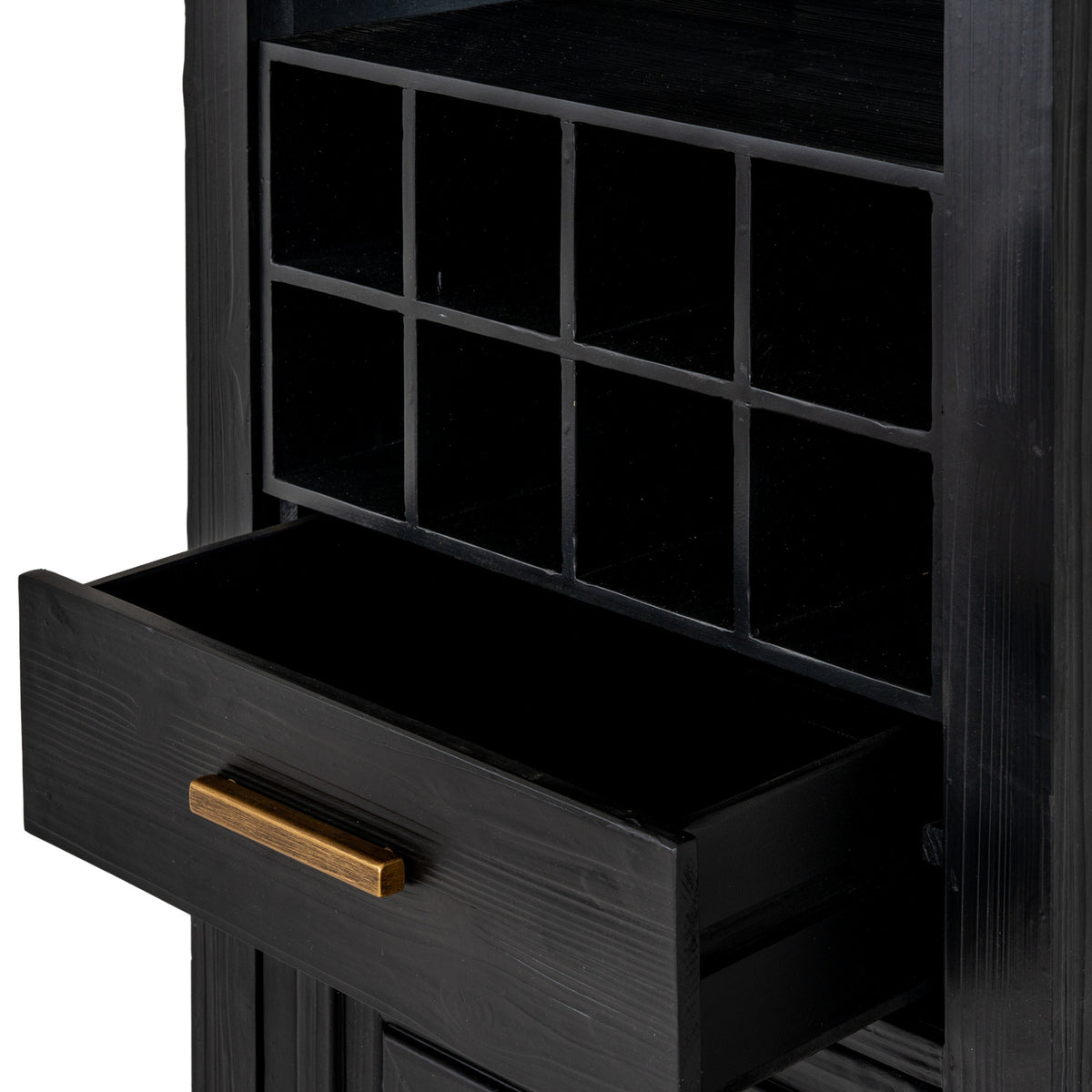Wooden Drinks Cabinet With 2 Doors And 1 Drawer - Lennox