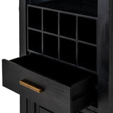Wooden Drinks Cabinet With 2 Doors And 1 Drawer - Lennox