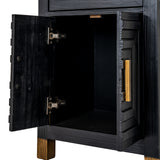 Wooden Drinks Cabinet With 2 Doors And 1 Drawer - Lennox