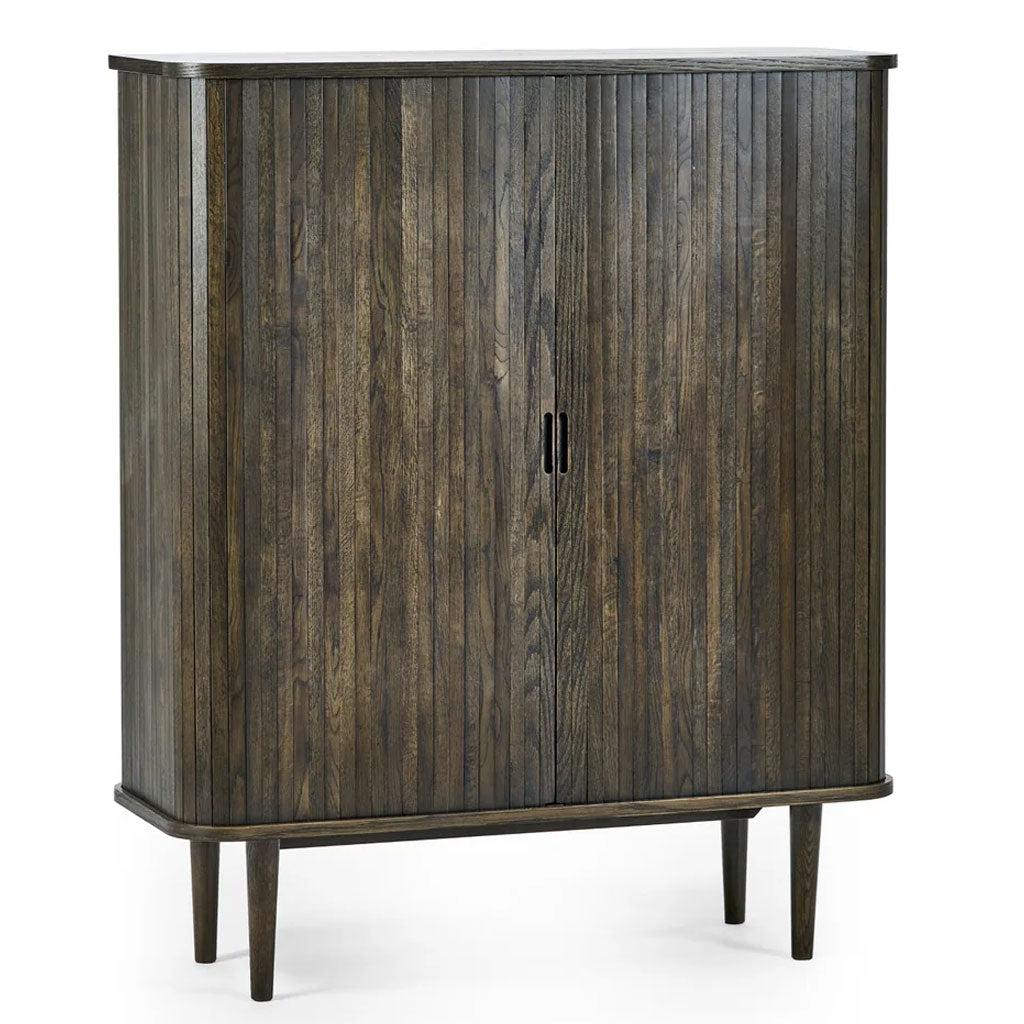 Wooden Drinks Cabinet With 2 Sliding Doors - Arya