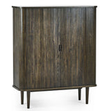 Wooden Drinks Cabinet With 2 Sliding Doors - Arya