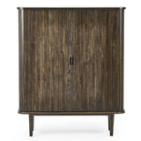 Wooden Drinks Cabinet With 2 Sliding Doors - Arya