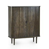 Wooden Drinks Cabinet With 2 Sliding Doors - Arya