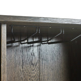 Wooden Drinks Cabinet With 2 Sliding Doors - Arya