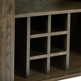 Wooden Drinks Cabinet With 2 Sliding Doors - Arya