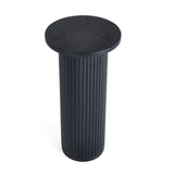 Wooden Drinks Side Table Round - Louis