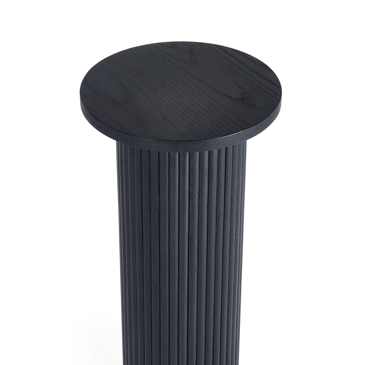 Wooden Drinks Side Table Round - Louis