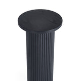 Wooden Drinks Side Table Round - Louis