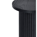 Wooden Drinks Side Table Round - Louis