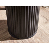 Wooden Drinks Side Table Round - Louis