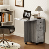 Wooden Drop Leaf Dining Table for 4 to 6 People With Multi-Storage - Velmora