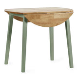 Wooden Drop Leaf Dining Table for 2 to 4 People Round - Linwood