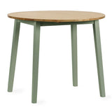 Wooden Drop Leaf Dining Table for 2 to 4 People Round - Linwood