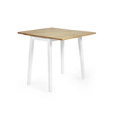 Wooden Drop Leaf Dining Table for 2 to 4 People Square - Linwood
