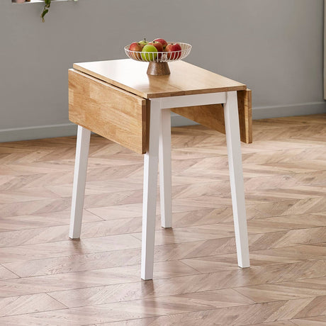 Wooden Drop Leaf Dining Table for 2 to 4 People Square - Linwood