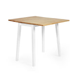 Wooden Drop Leaf Dining Table for 2 to 4 People Square - Linwood