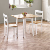Wooden Drop Leaf Dining Table for 2 to 4 People Square - Linwood