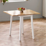 Wooden Drop Leaf Dining Table for 2 to 4 People Square - Linwood