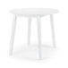 Wooden Drop Leaf Dining Table for 4 People Round - Coast