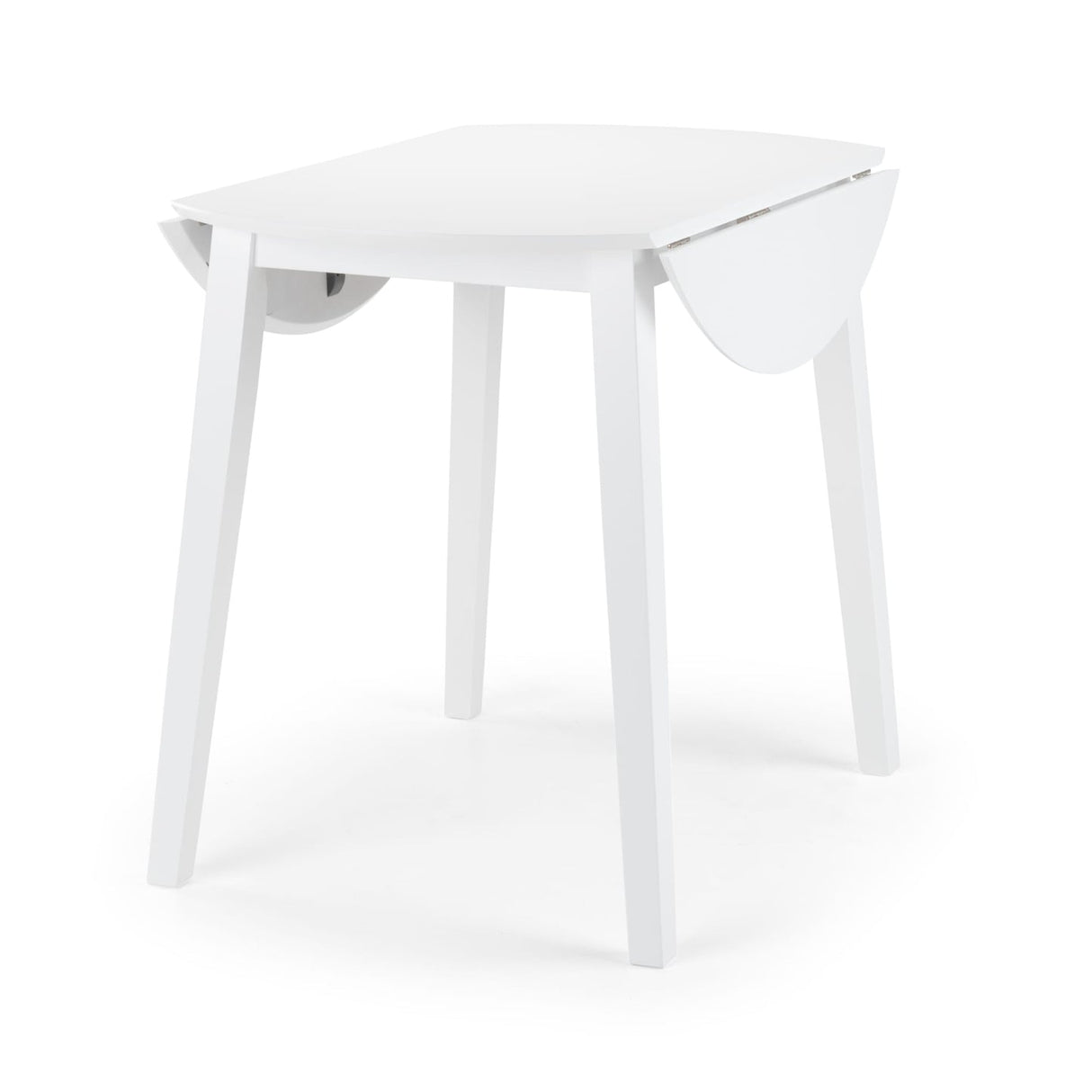 Wooden Drop Leaf Dining Table for 4 People Round - Coast