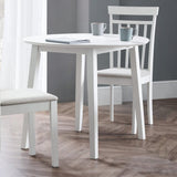 Wooden Drop Leaf Dining Table for 4 People Round - Coast