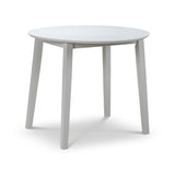 Wooden Drop Leaf Dining Table for 4 People Round - Coast