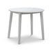 Wooden Drop Leaf Dining Table for 4 People Round - Coast