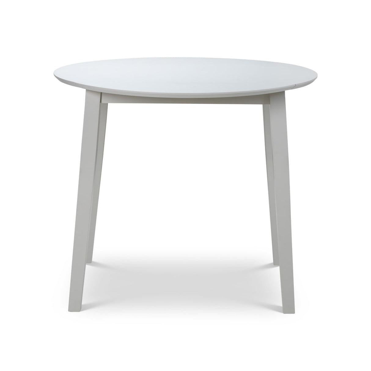 Wooden Drop Leaf Dining Table for 4 People Round - Coast