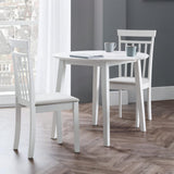 Wooden Drop Leaf Dining Table for 4 People Round - Coast
