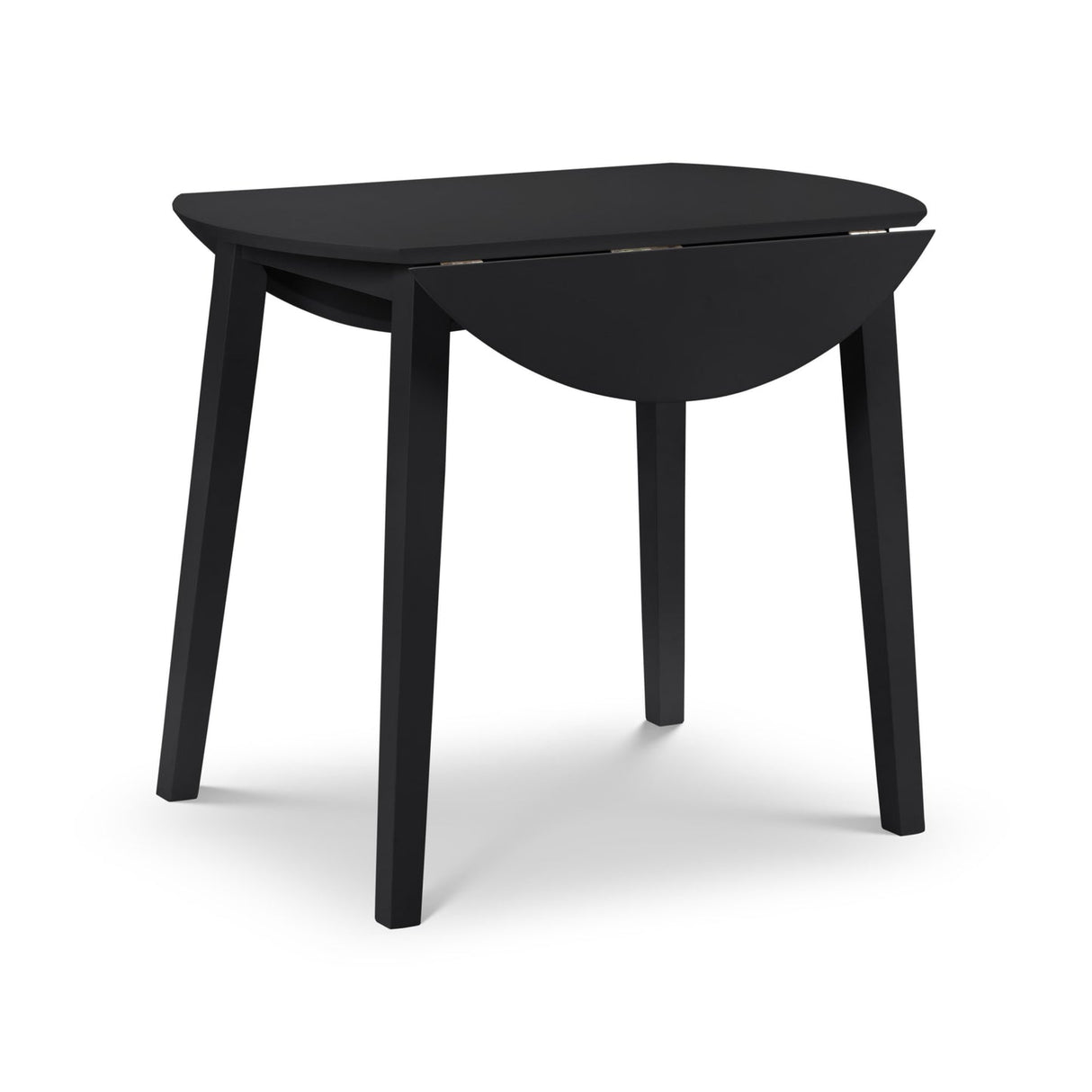Wooden Drop Leaf Dining Table for 4 People Round - Coast