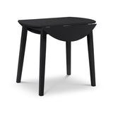 Wooden Drop Leaf Dining Table for 4 People Round - Coast