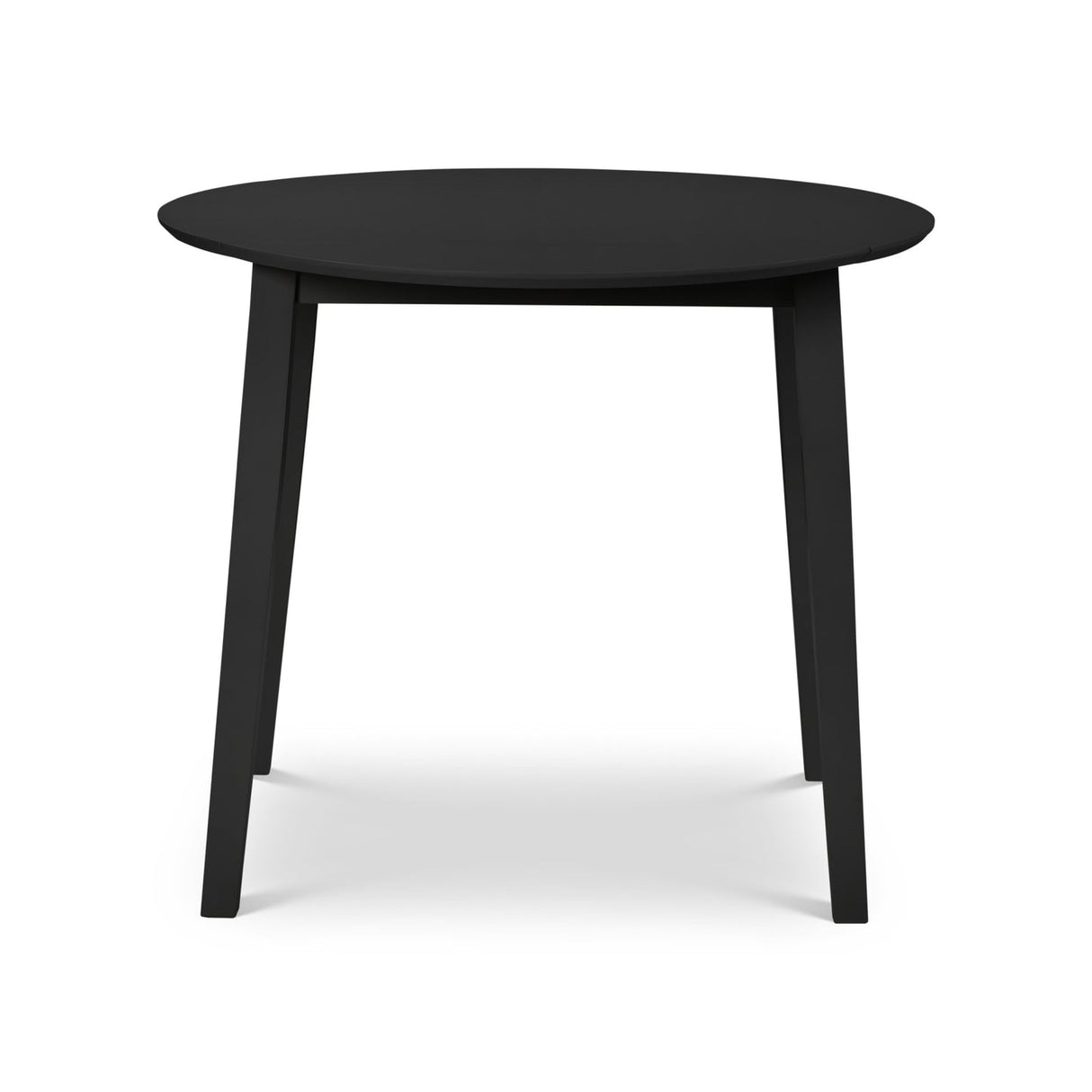 Wooden Drop Leaf Dining Table for 4 People Round - Coast