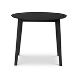 Wooden Drop Leaf Dining Table for 4 People Round - Coast