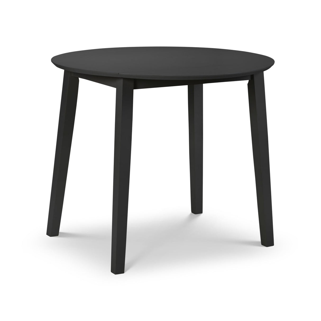 Wooden Drop Leaf Dining Table for 4 People Round - Coast
