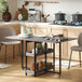 Wooden Drop Leaf Dining Table Rectangular for 4 People - Velmora
