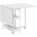 Wooden Drop Leaf Dining Table Rectangular for 4 People - Velmora