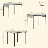 Wooden Drop Leaf Dining Table for 4 People - Velmora