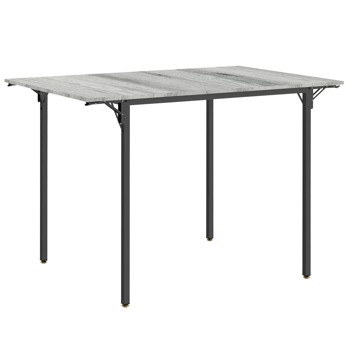 Wooden Drop Leaf Dining Table for 4 People - Velmora