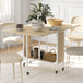 Wooden Drop Leaf Dining Table Rectangular fro 4 to 6 People - Velmora