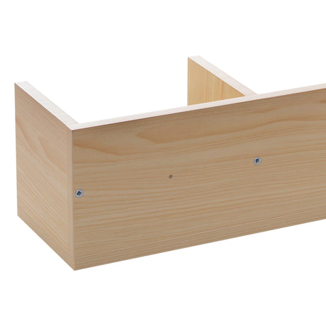 Wooden DVD Wall Shelf 95cm Wide With 4 Compartments - Velmora