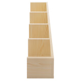 Wooden DVD Wall Shelf 95cm Wide With 4 Compartments - Velmora