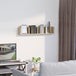 Wooden DVD Wall Shelf 95cm Wide With 4 Compartments - Velmora