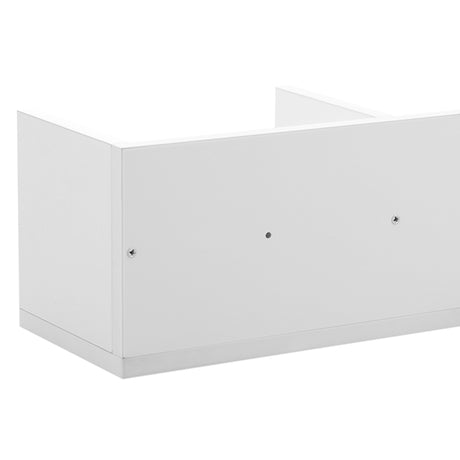 Wooden DVD Wall Shelf 95cm Wide With 4 Compartments - Velmora