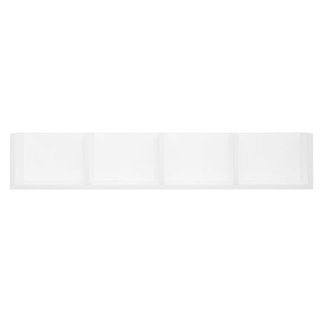 Wooden DVD Wall Shelf 95cm Wide With 4 Compartments - Velmora