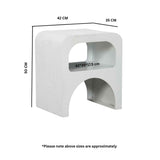 Wooden End Table 42cm Wide - Geo