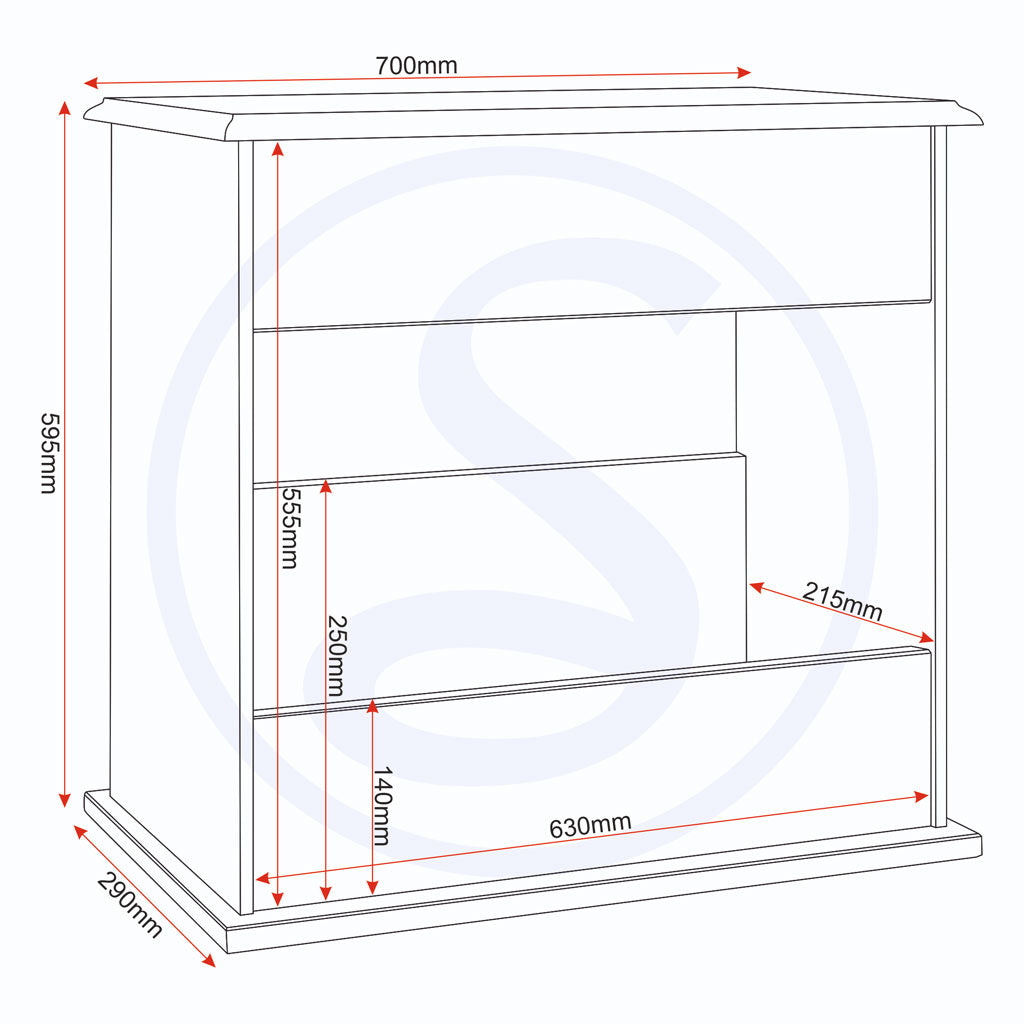 Wooden End Table With Shelf - Stratford