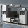 Wooden Entertainment Unit With LED Lights - Erie
